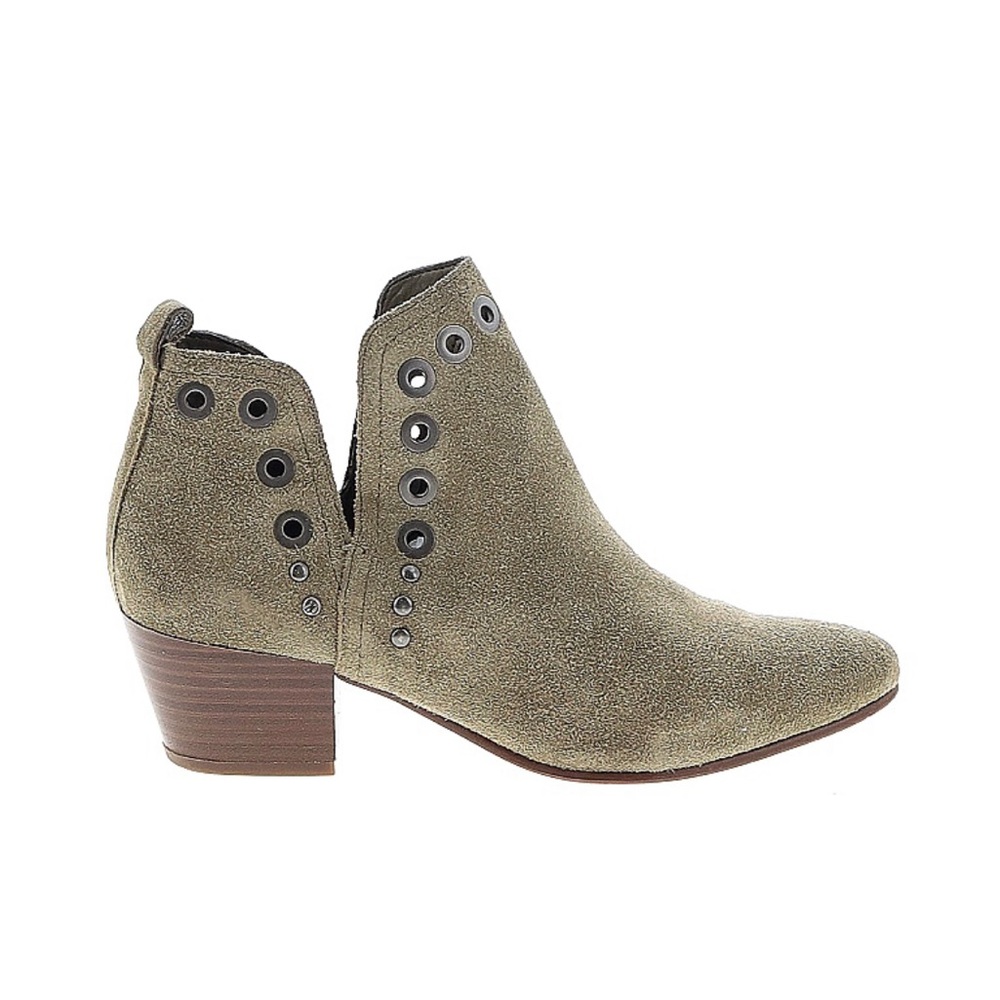 Sam Edelman Sage green Suede Booties with Rivots